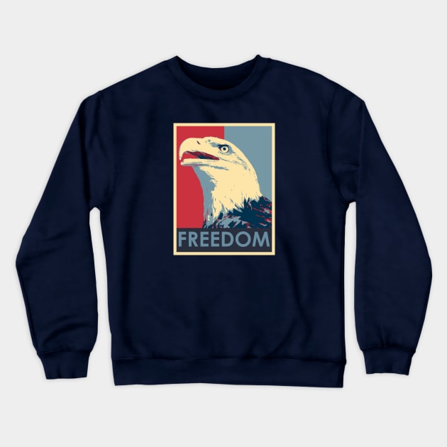 Freedom Eagle Crewneck Sweatshirt by nickbeta